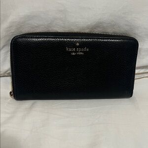 Kate Spade Black Zip Wallet